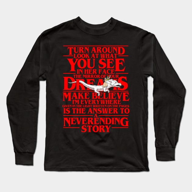 The Answer To A Neverending Story Long Sleeve T-Shirt by zerobriant